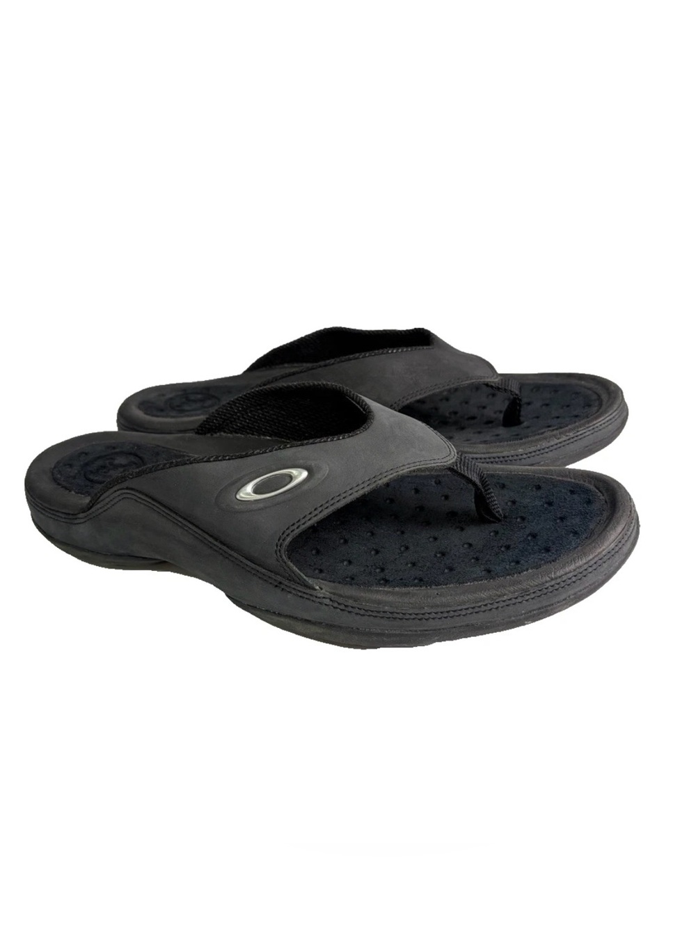 OAKLEY Men's Flip Flops Black Size 11 Sandals Sport Slides 96548